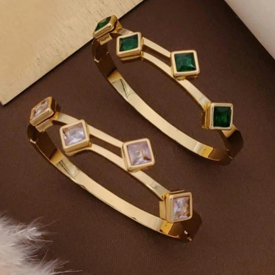 Geometric Gemstone Kada