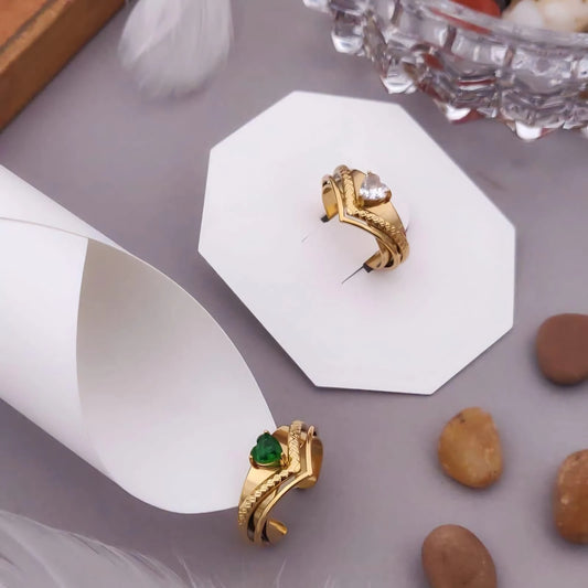 Aurora Crest Open Ring