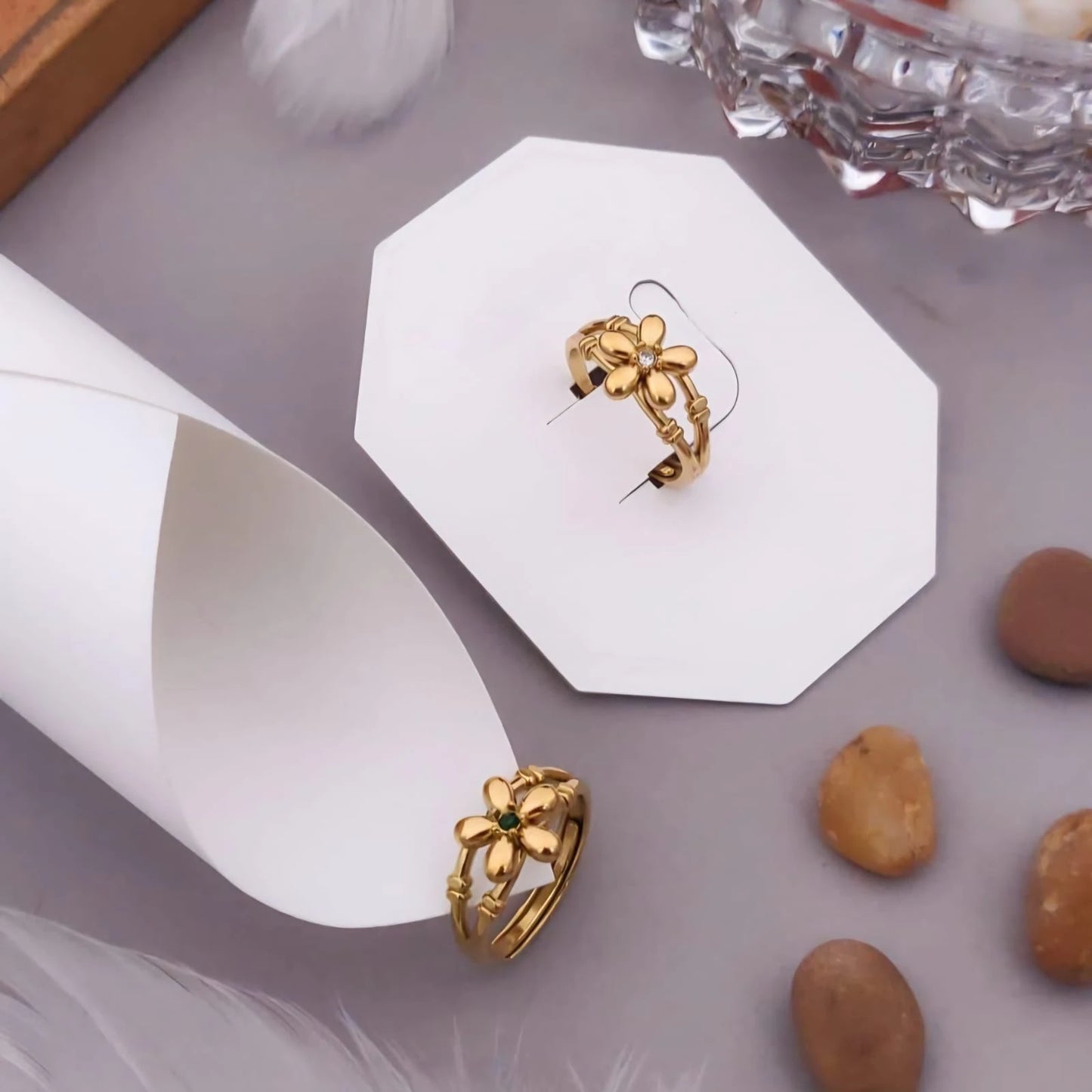 Blossom Aura Open Ring