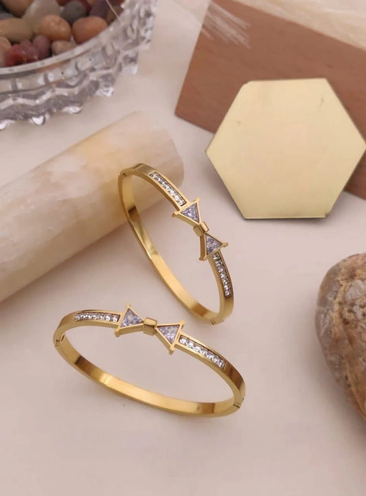 Gold Diamond Bow kada