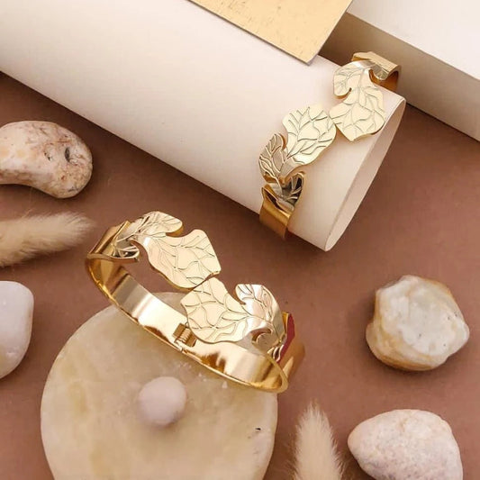 Aurelia Leaf Gold Kada