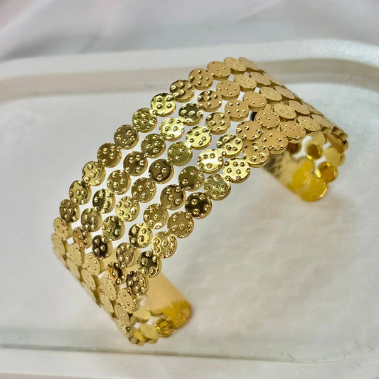 Golden Bloom Layered Kada