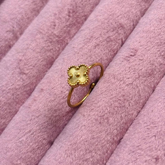 Golden Clover Open Ring