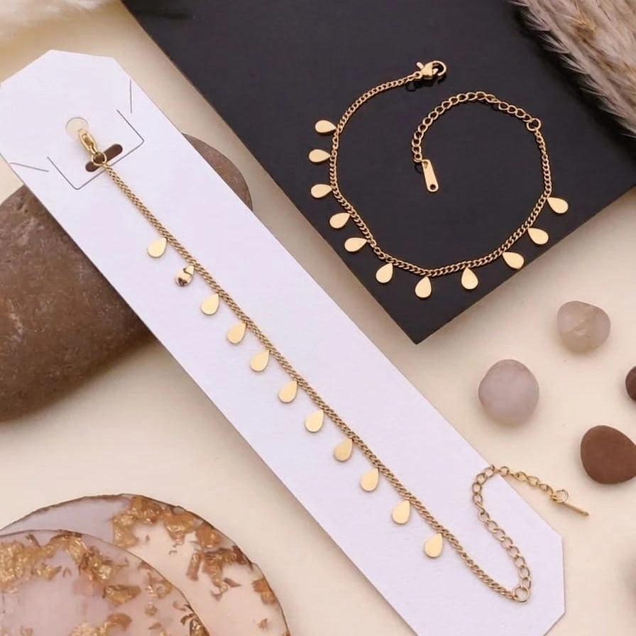Golden Drop Charm Bracelet