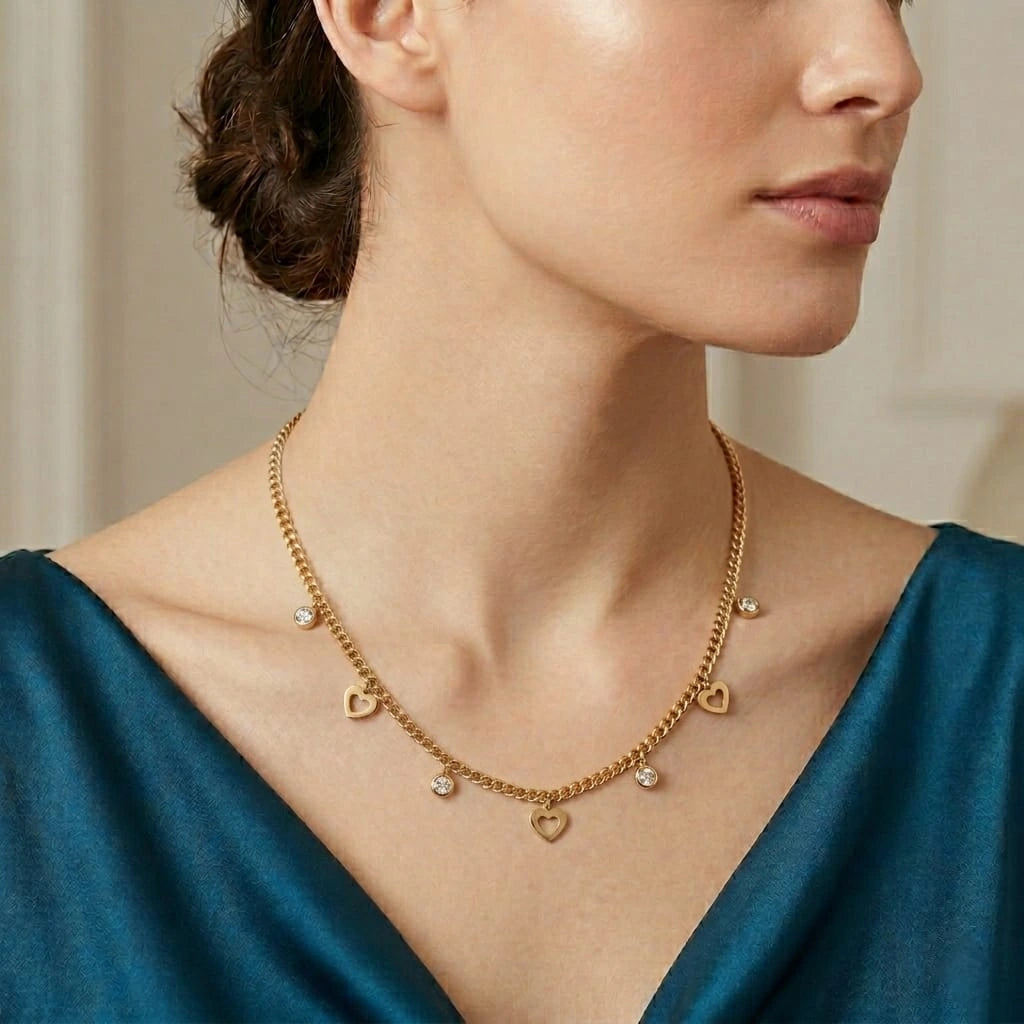 Golden Heart Charm Tanmaniya