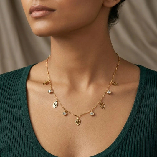 Golden Leaf Charm Tanmaniya