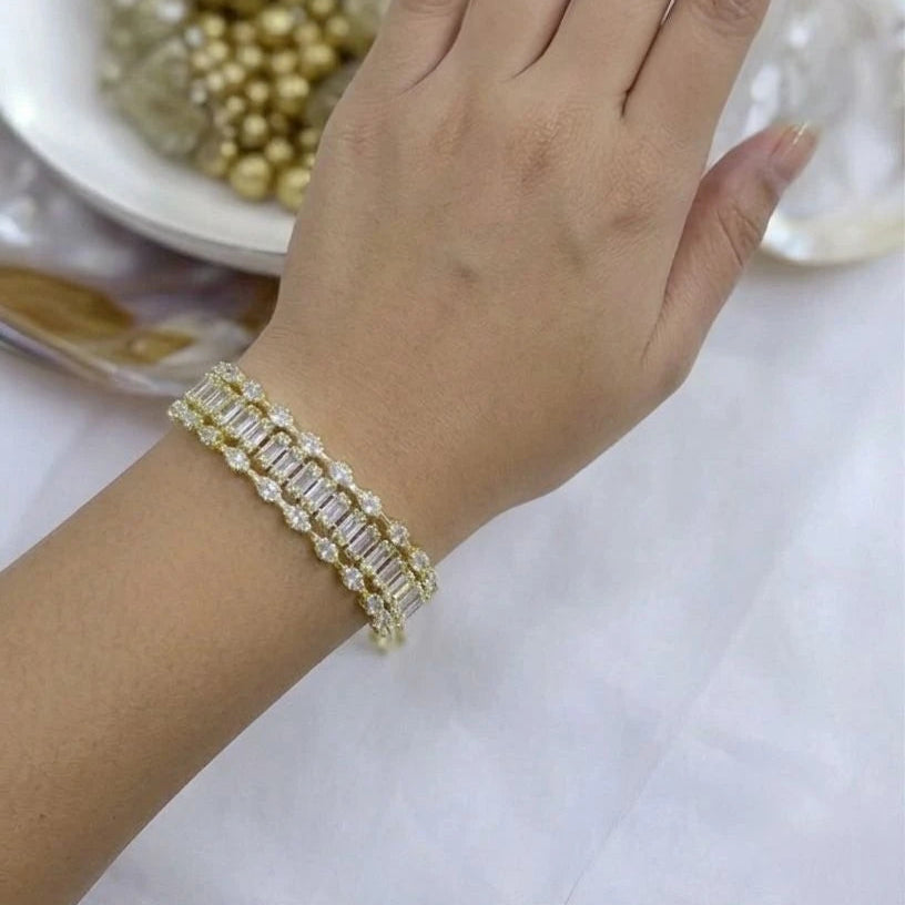 Golden Luxe Tennis Bracelet