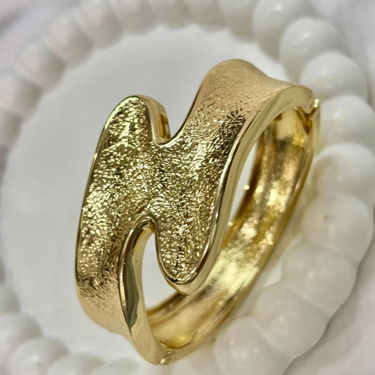 Golden Wave Luxe Cuff