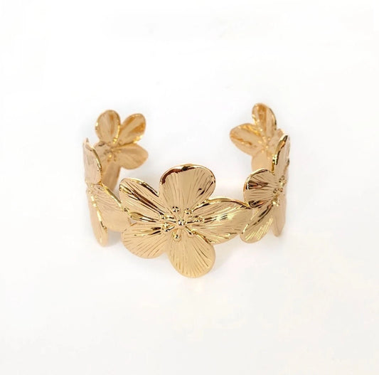 Golden Bloom Floral Kada