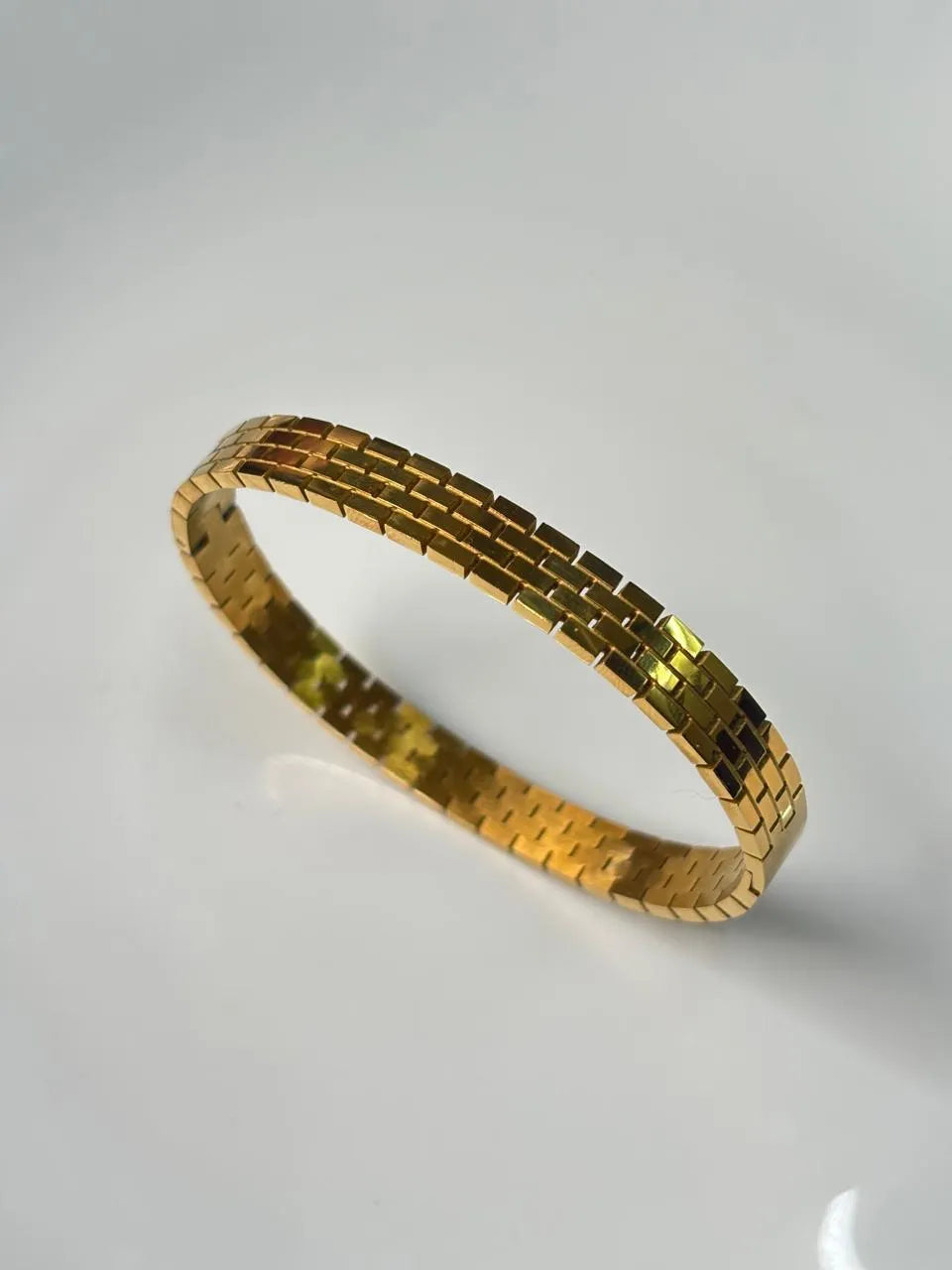 Golden Brick Pattern Kada
