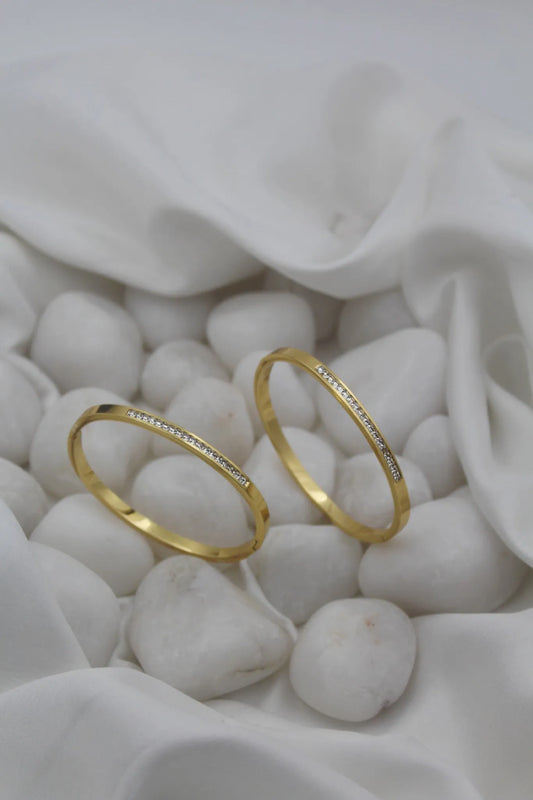 Diamond Studded Gold Kada