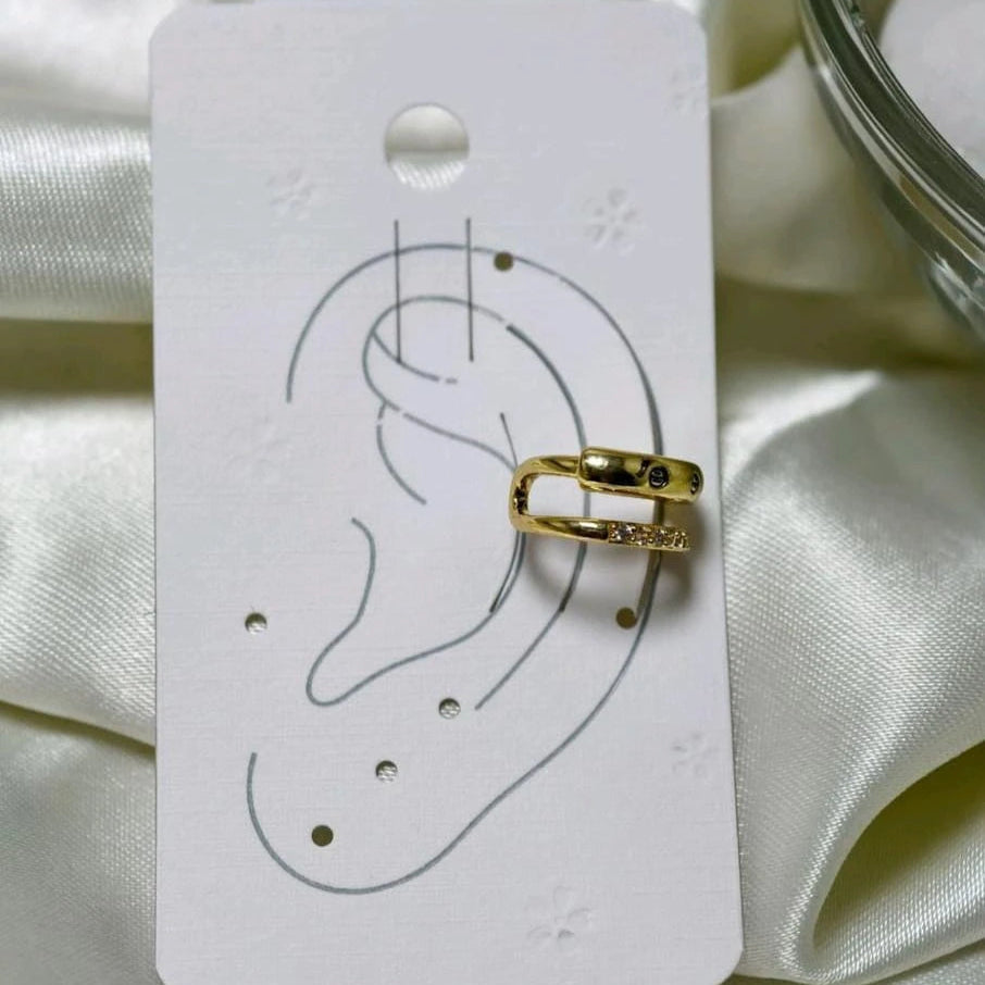 Aurex Luxe Link Cuff Earrings