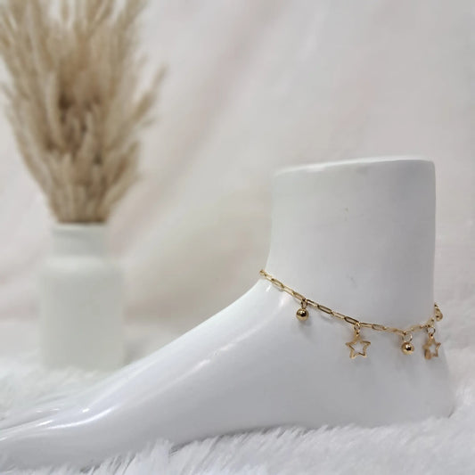Golden Star Anklet Chain