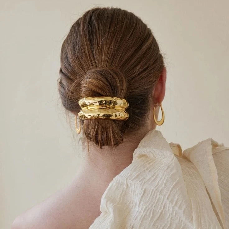 Aurora Hammered Gold Hair Band
