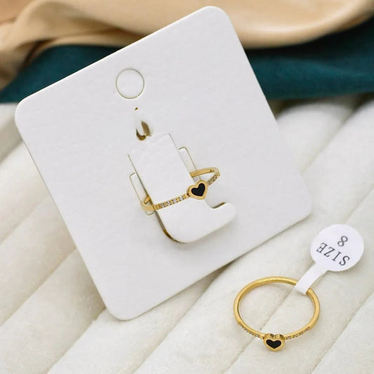 Amora Heart Spark Gold Ring