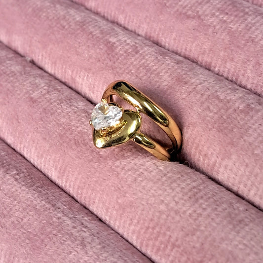 Heart Spark Wrap Ring