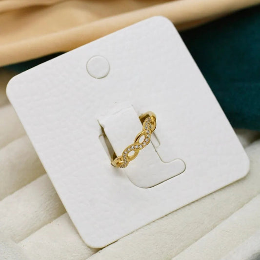Eterna Spark Infinity Gold Ring