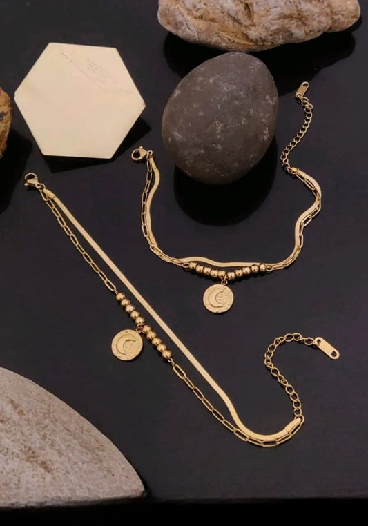 Golden Treasures Chain Bracelets