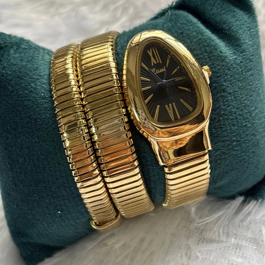 Obsidian Luxe Kada Watch