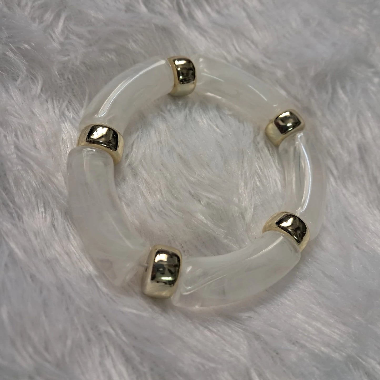 Pearl Mist Tube Bracelet