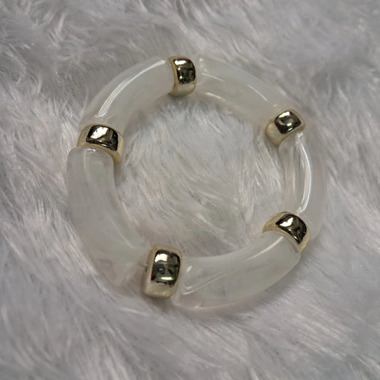 Pearl Mist Tube Bracelet