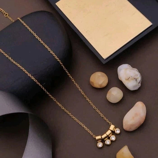 Lumiera Crystal Arc Pendant Necklace