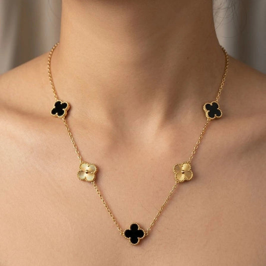 Midnight Clover Luxe Necklace