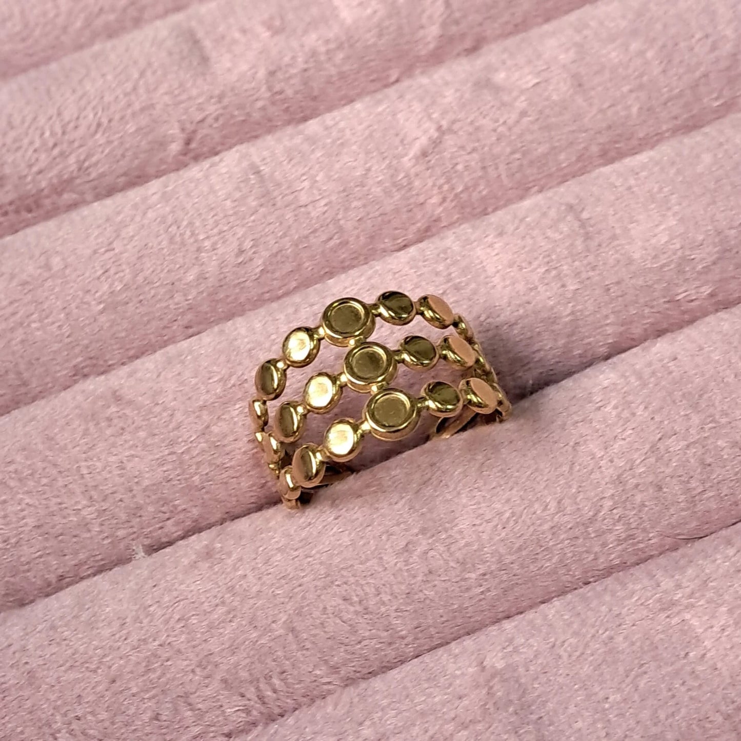 Multi Disc Open Band Ring