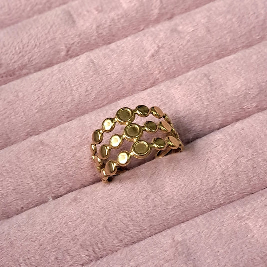 Multi Disc Open Band Ring