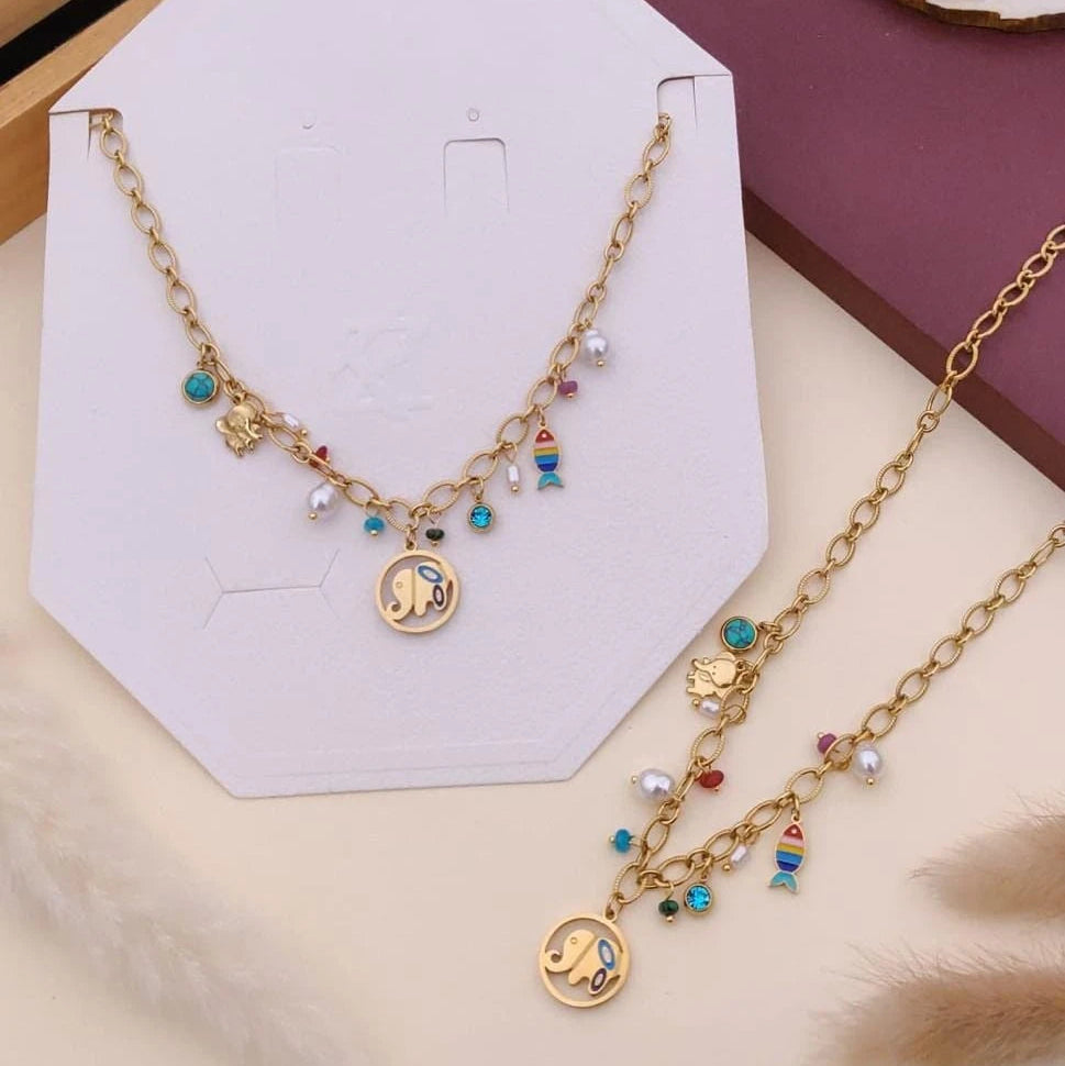 Ocean Whimsy Charm Necklace