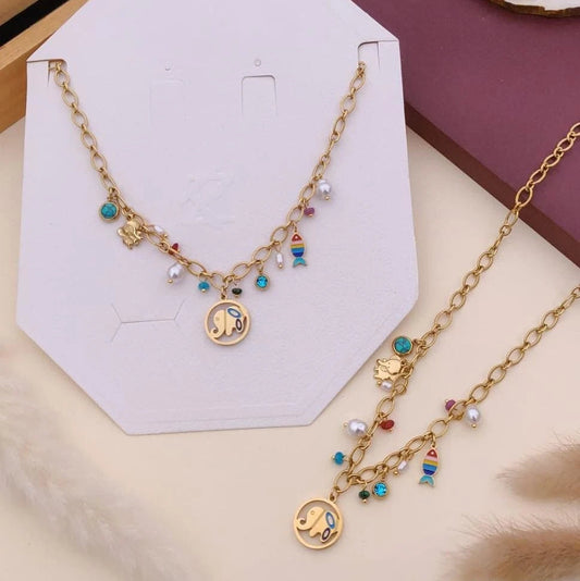 Ocean Whimsy Charm Necklace