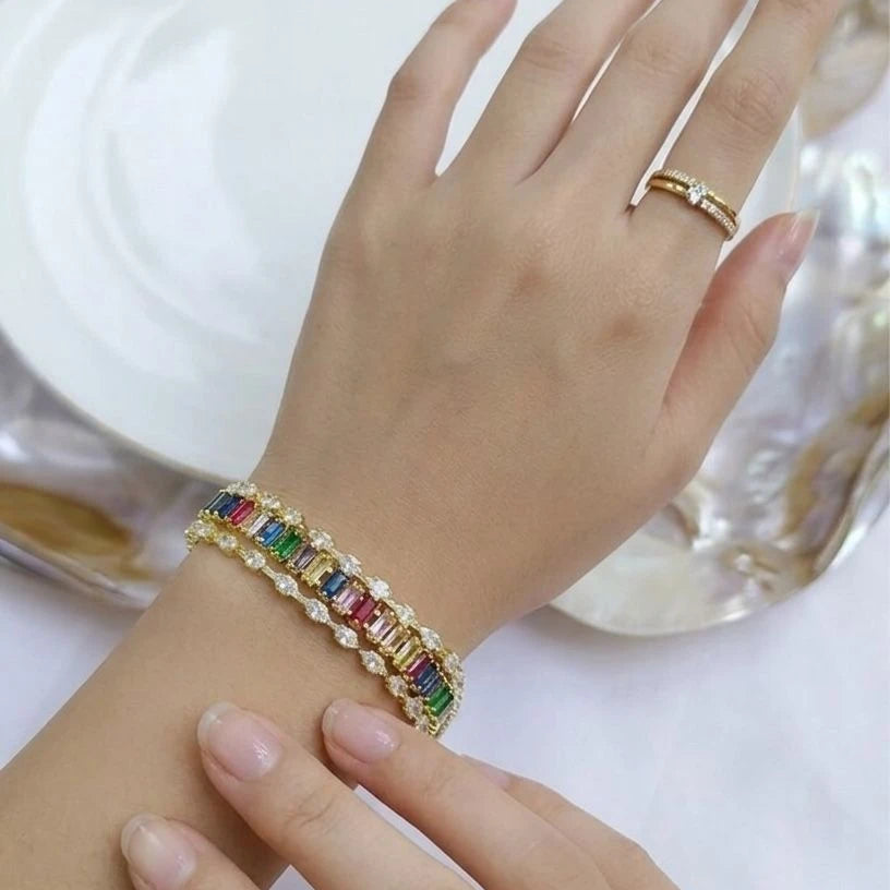 Golden Luxe Tennis Bracelet