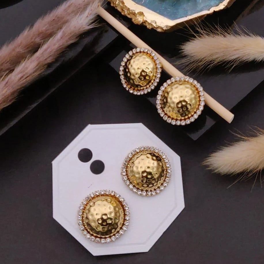 Regal Orbit Stud Earrings