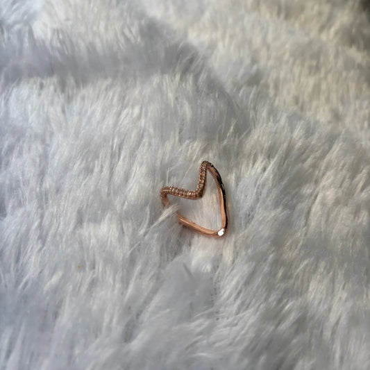 Rose Gold Twist Anti-Tarnish Ring