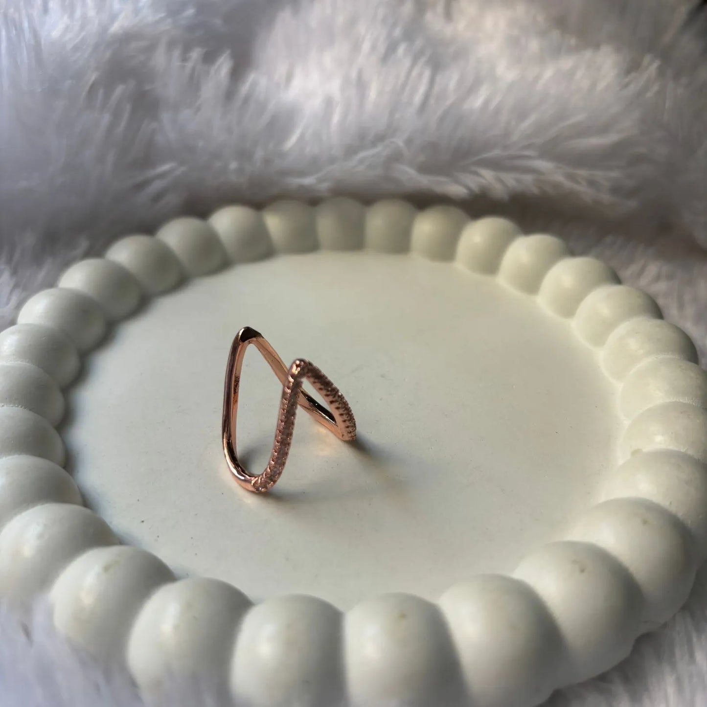 Rose Gold Twist Anti-Tarnish Ring