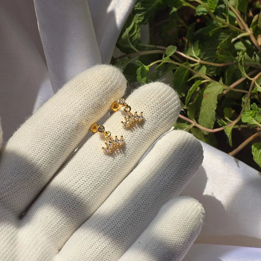 Royal Crown Gold Ear Piercing