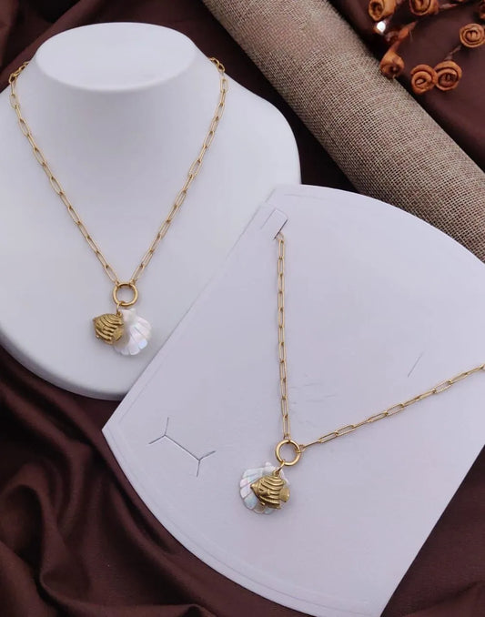 Sea Shell Gold Necklace