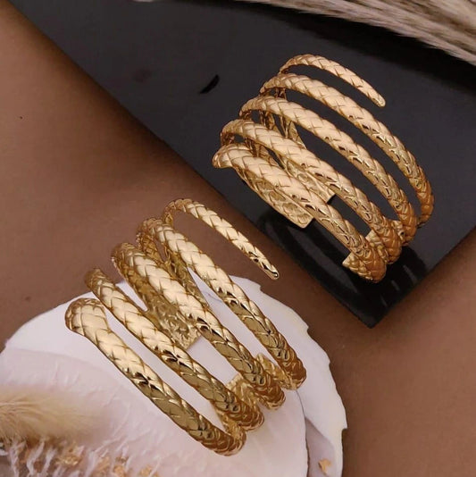 Serpent Spiral Gold Kada