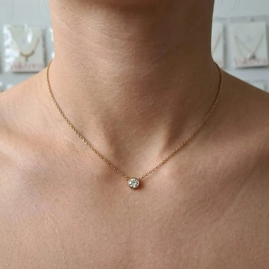 Solitaire Spark Necklace