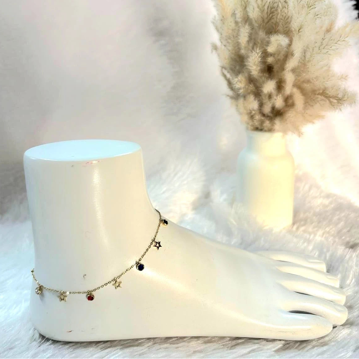 Celestial Star Charm Anklet