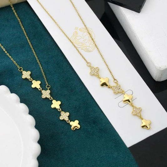 Celeste Clover Sparkle Necklace