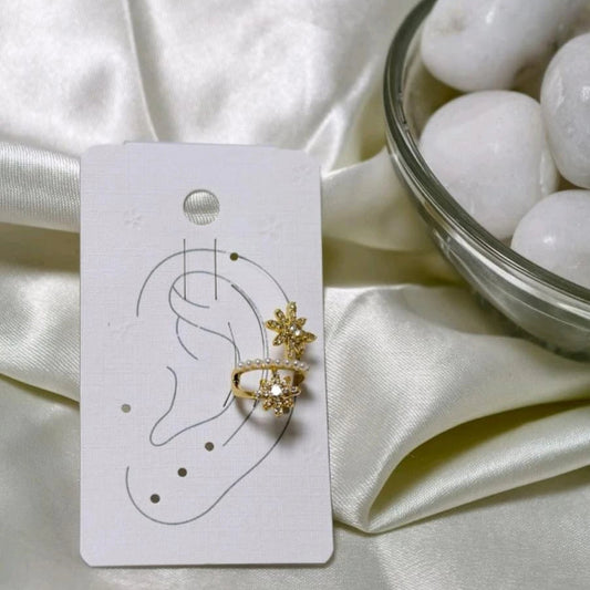 Stellara Pearl Star Ear Cuff