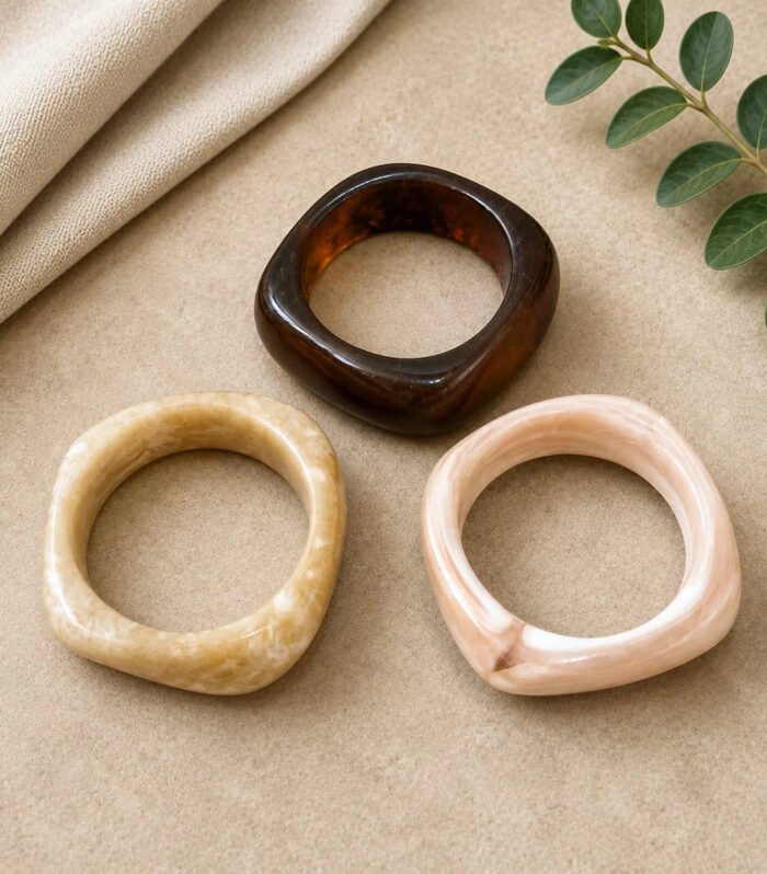 Caramel Blush Resin Trio Combo