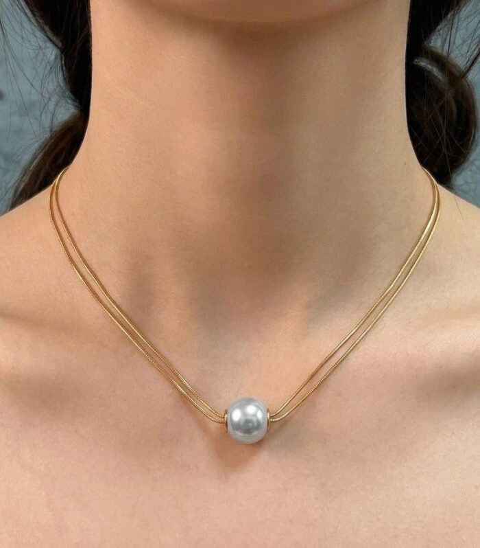Classic Pearl Choker Necklace