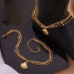 Gold Shell Charm Anklet