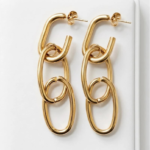 Luxe Interlock Chain Drop Earrings