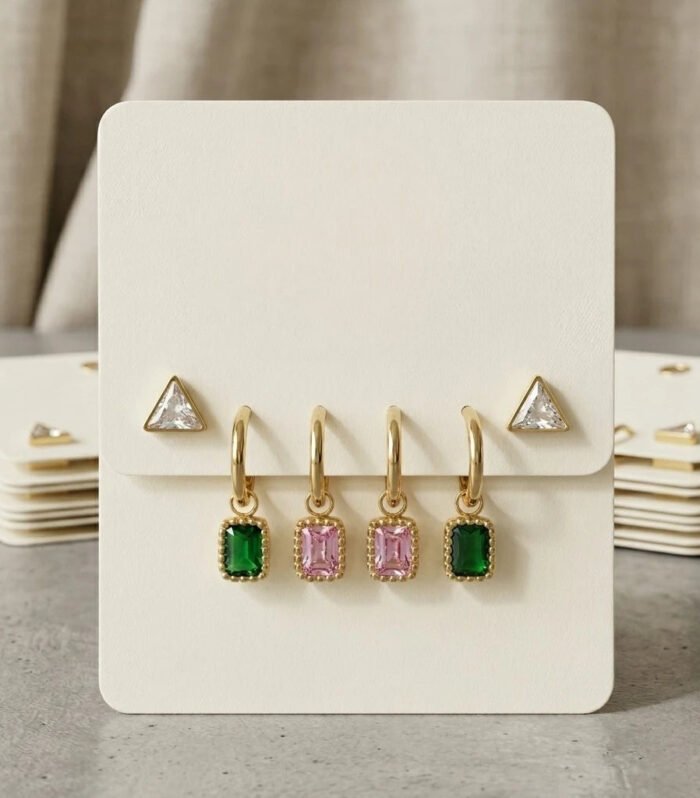 Veloura Gem Charm Earrings