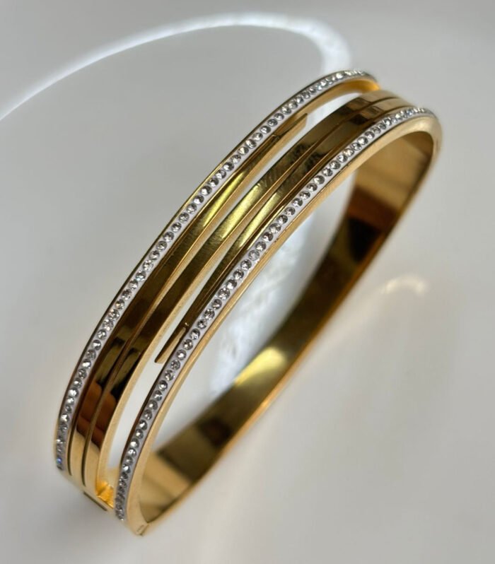 Gold Diamond Triple  Kada