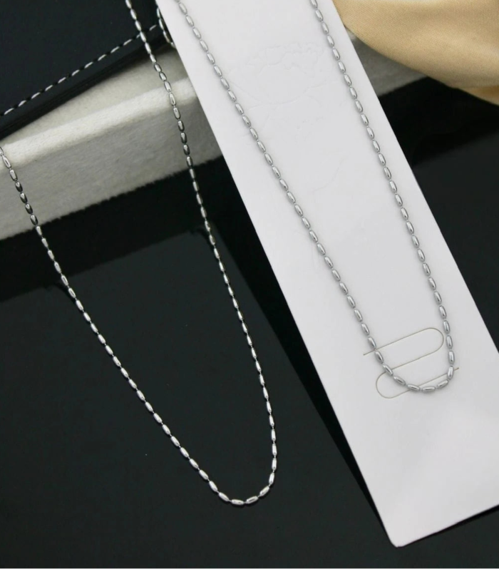 Nova Oval Link Silver Necklace