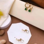 Celeste Crystal Charm Hoop Earrings